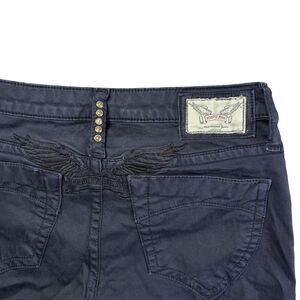 Robin Jeans Women 28 Navy Blue Marilyn Fit Preppy Designer Made In USA Stretch